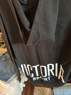 Victoria's Secret Black 'Victoria Sport' Hoodie